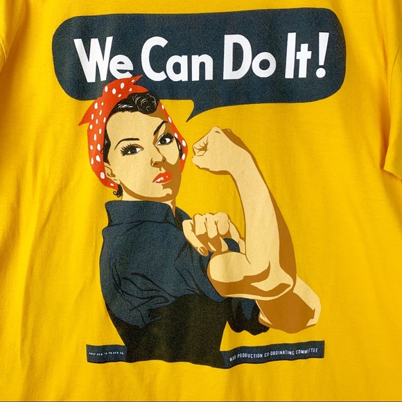 American Apparel Rosie the Riveter Graphic Tee WW2 Retro size XL - Picture 2 of 4